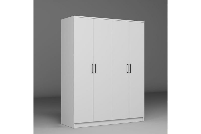 Olera Garderobe 140x180 cm - Hvid - Opbevaring - Tøjopbevaring - Garderobeskabe - Hjørnegarderobe