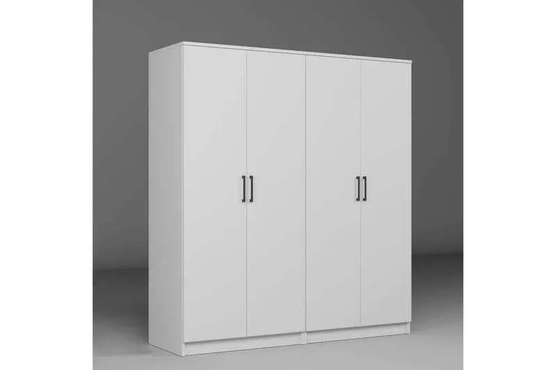 Olera Garderobe 160x180 cm - Hvid - Opbevaring - Tøjopbevaring - Garderobeskabe - Garderobeskab & klædeskab