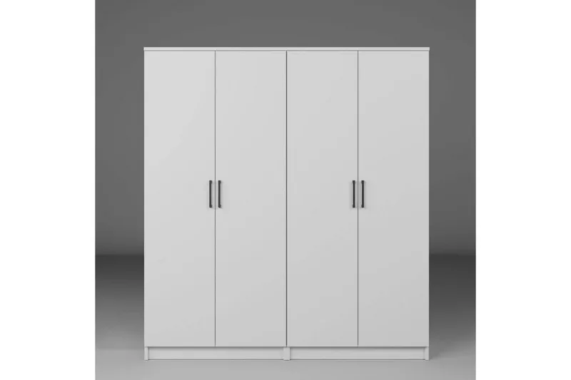 Olera Garderobe 160x180 cm - Hvid - Opbevaring - Tøjopbevaring - Garderobeskabe - Garderobeskab & klædeskab