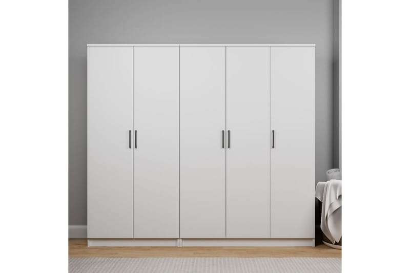 Olera Garderobe 200x180 cm, Hvid