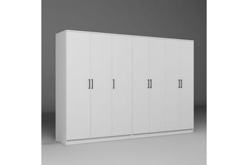 Olera Garderobe 280x180 cm - Hvid - Opbevaring - Tøjopbevaring - Garderobeskabe