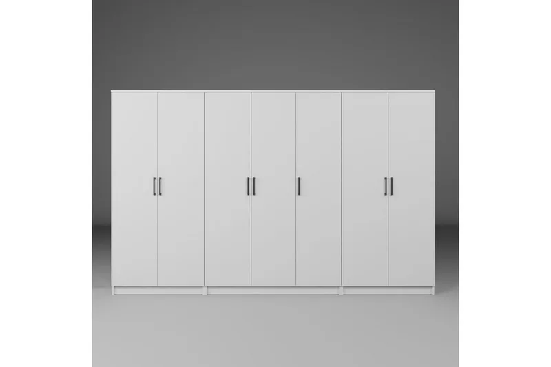 Olera Garderobe 280x180 cm - Hvid - Opbevaring - Tøjopbevaring - Garderobeskabe - Garderobeskab & klædeskab