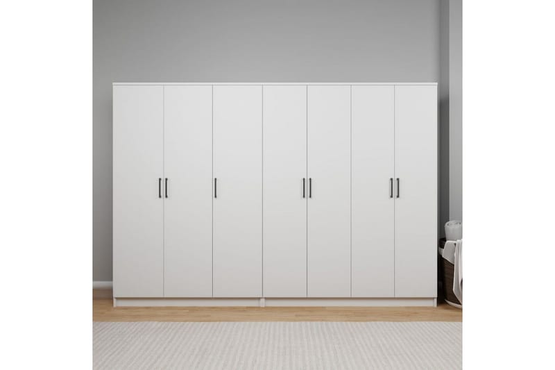 Olera Garderobe 280x180 cm, Hvid