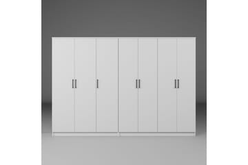Olera Garderobe 280x180 cm - Hvid - Opbevaring - Tøjopbevaring - Garderobeskabe