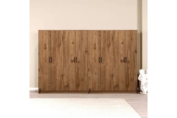 Olera Garderobe 280x180 cm - Natur - Opbevaring - Tøjopbevaring - Garderobeskabe