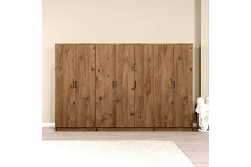 Olera Garderobe 280x180 cm - Natur - Opbevaring - Tøjopbevaring - Garderobeskabe - Garderobeskab & klædeskab