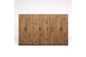 Olera Garderobe 280x180 cm - Natur - Opbevaring - Tøjopbevaring - Garderobeskabe - Garderobeskab & klædeskab