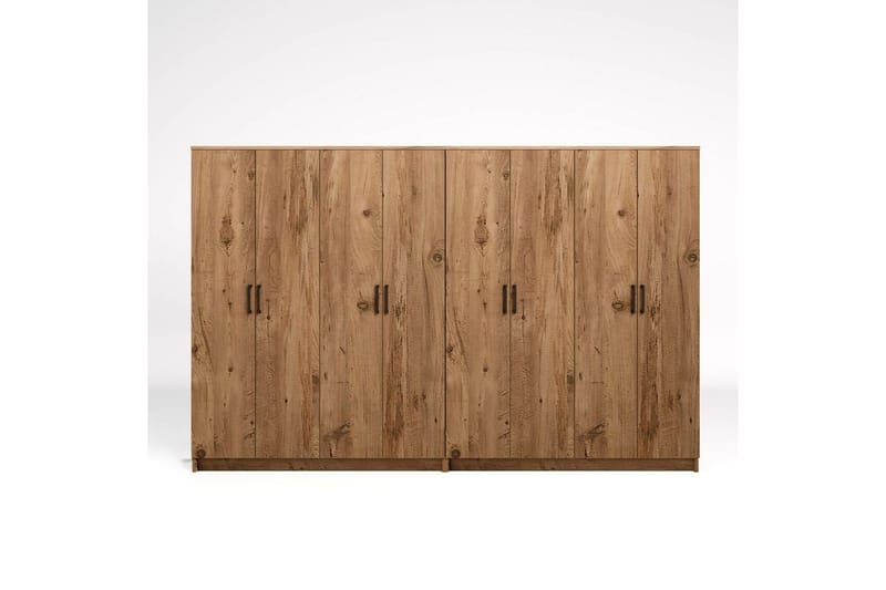 Olera Garderobe 280x180 cm - Natur - Opbevaring - Tøjopbevaring - Garderobeskabe