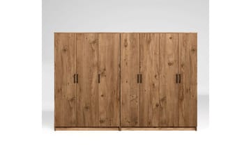 Olera Garderobe 280x180 cm - Natur - Opbevaring - Tøjopbevaring - Garderobeskabe