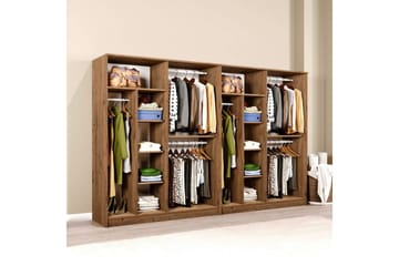 Olera Garderobe 280x180 cm - Natur - Opbevaring - Tøjopbevaring - Garderobeskabe