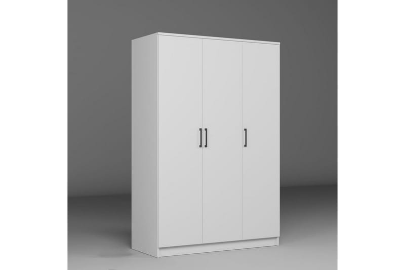 Olera Garderobesskåp 120x180 cm - Hvid - Opbevaring - Tøjopbevaring - Garderobeskabe - Hjørnegarderobe