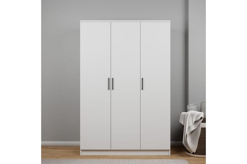 Olera Garderobesskåp 120x180 cm - Hvid - Opbevaring - Tøjopbevaring - Garderobeskabe - Garderobeskab & klædeskab