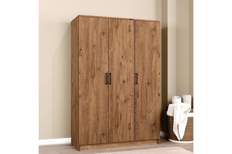 Olera Garderobesskåp 120x180 cm - Natur - Opbevaring - Tøjopbevaring - Garderobeskabe - Garderobeskab & klædeskab