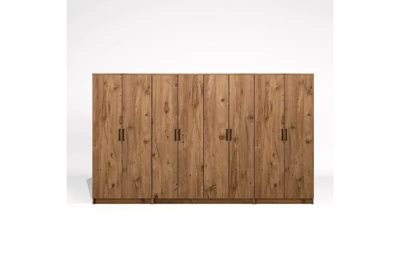 Olera Garderobesskåp 300x180 cm - Natur - Opbevaring - Tøjopbevaring - Garderobeskabe - Hjørnegarderobe