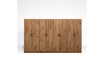 Olera Garderobesskåp 300x180 cm - Natur - Opbevaring - Tøjopbevaring - Garderobeskabe - Garderobeskab & klædeskab