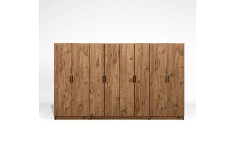 Olera Garderobesskåp 300x180 cm - Natur - Opbevaring - Tøjopbevaring - Garderobeskabe - Garderobeskab & klædeskab