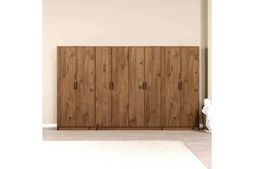 Olera Garderobesskåp 300x180 cm - Natur - Opbevaring - Tøjopbevaring - Garderobeskabe - Garderobeskab & klædeskab