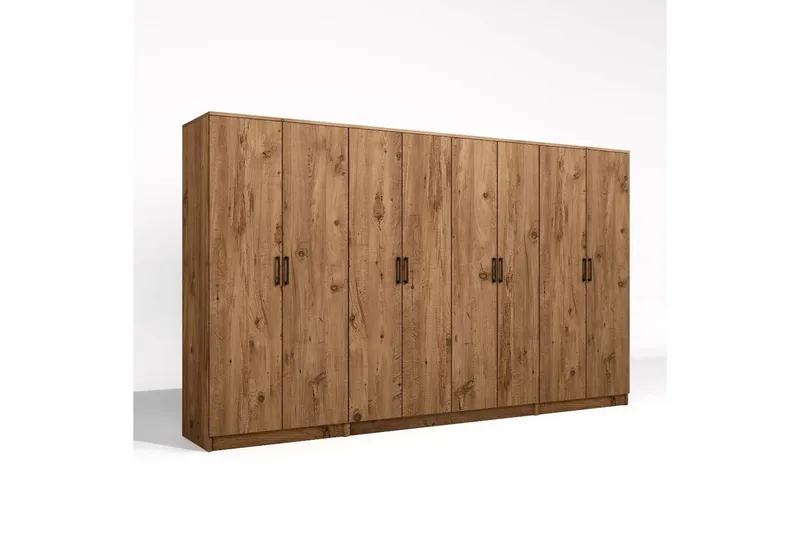 Olera Garderobesskåp 300x180 cm, Natur