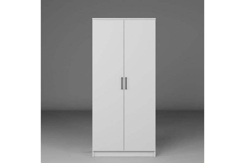 Olera Garderobesskåp 80x180 cm - Hvid - Opbevaring - Tøjopbevaring - Garderobeskabe - Hjørnegarderobe