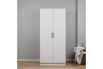 Olera Garderobesskåp 80x180 cm - Hvid - Opbevaring - Tøjopbevaring - Garderobeskabe - Garderobeskab & klædeskab