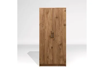 Olera Garderobesskåp 80x180 cm - Natur - Opbevaring - Tøjopbevaring - Garderobeskabe - Garderobeskab & klædeskab