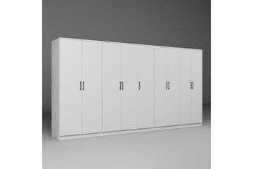 Olera Hjørnegarderobe 340x180 cm - Hvid - Opbevaring - Tøjopbevaring - Garderobeskabe - Garderobeskab & klædeskab