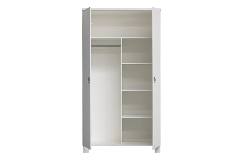 Ollerz Garderobe 55x111 cm - Hvid - Opbevaring - Tøjopbevaring - Garderobeskabe