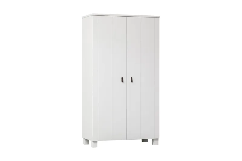 Ollerz Garderobeskab 111 cm i Malet Træ, Hvid