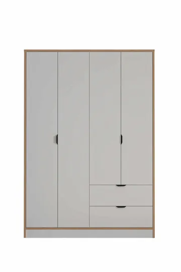 Olyros garderobe 145x182 cm - Hvid - Opbevaring - Tøjopbevaring - Garderobeskabe - Garderobeskab & klædeskab