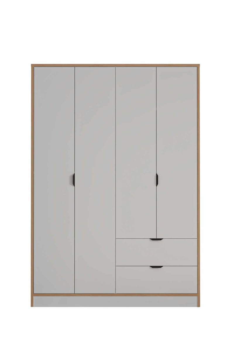 Olyros garderobe 145x182 cm, Hvid