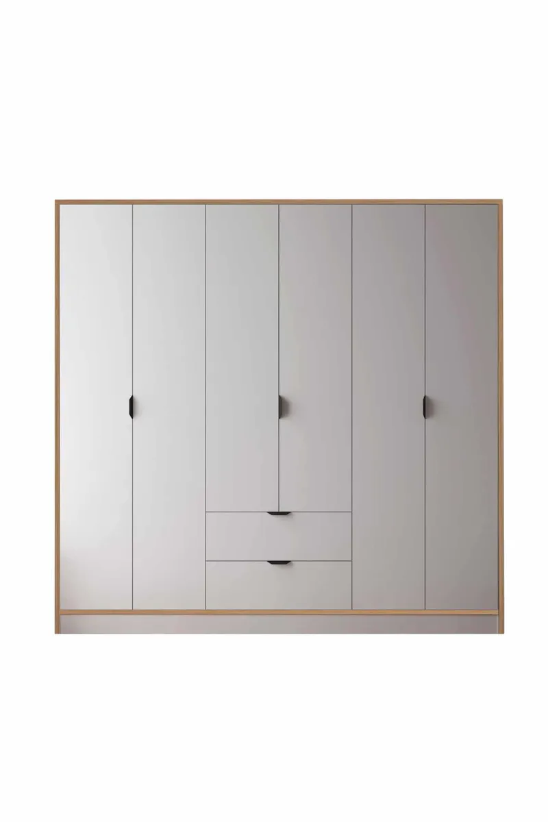 Olyros garderobe 190x182 cm, Hvid