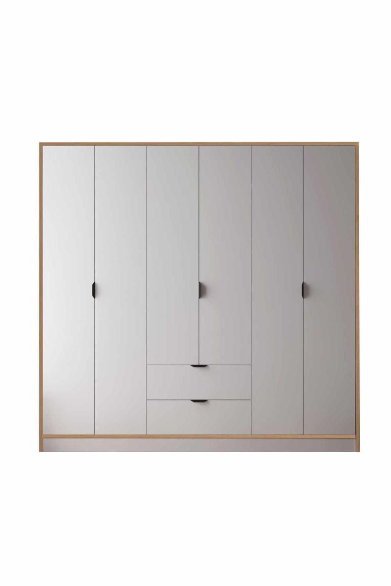 Olyros garderobe 190x182 cm, Hvid
