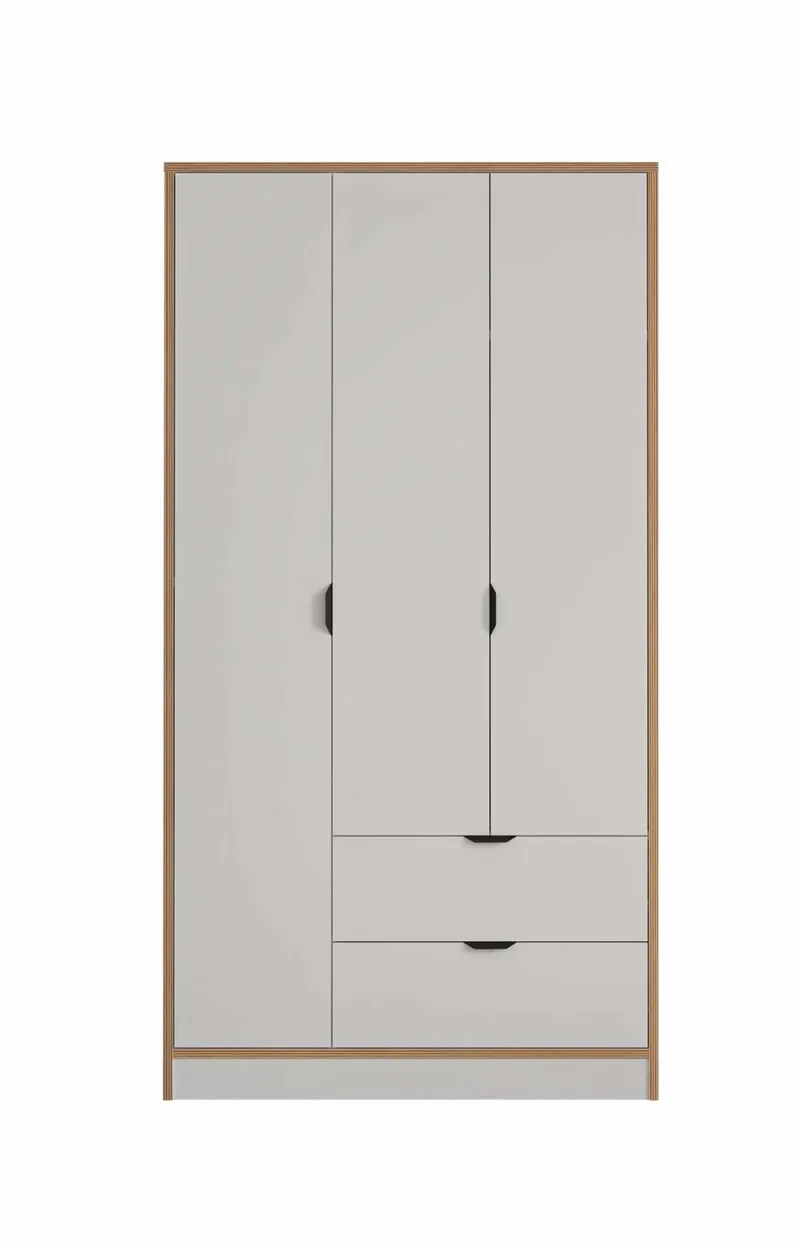 Olyros garderobe 97x182 cm, Hvid