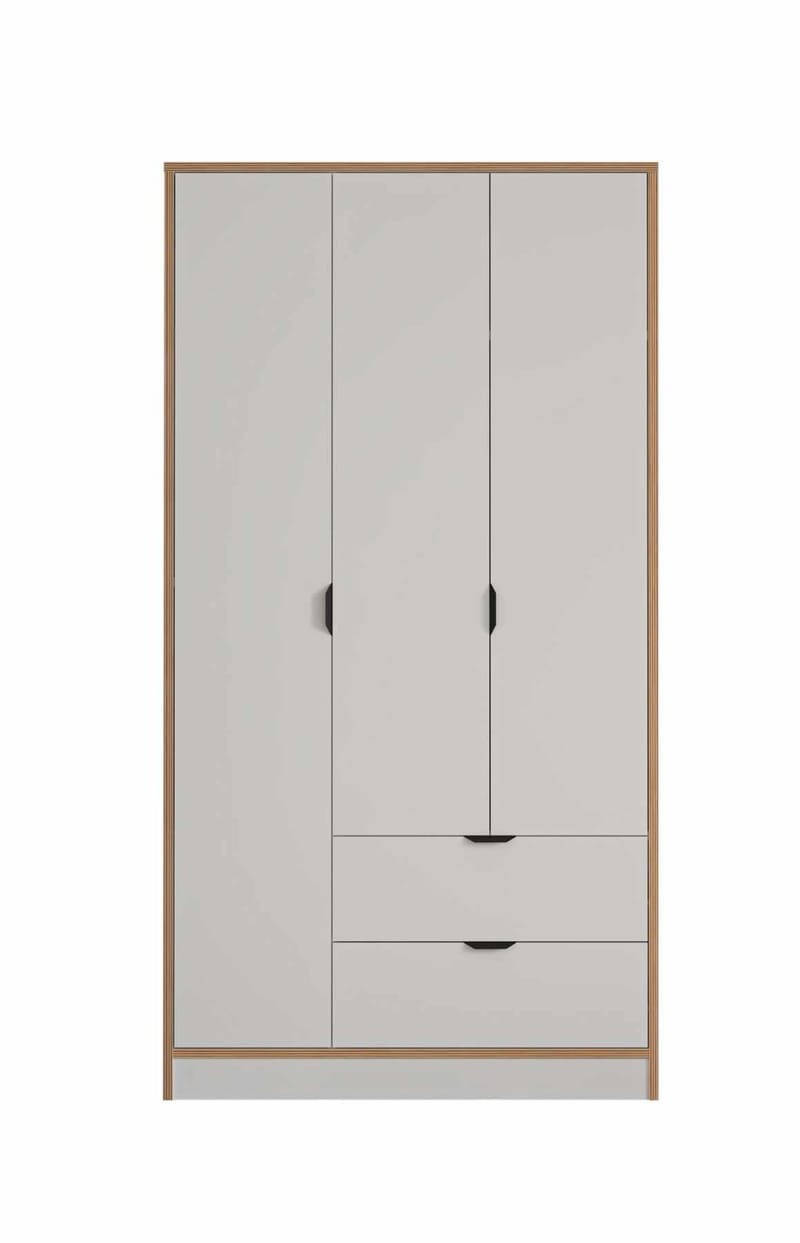 Olyros garderobe 97x182 cm, Hvid