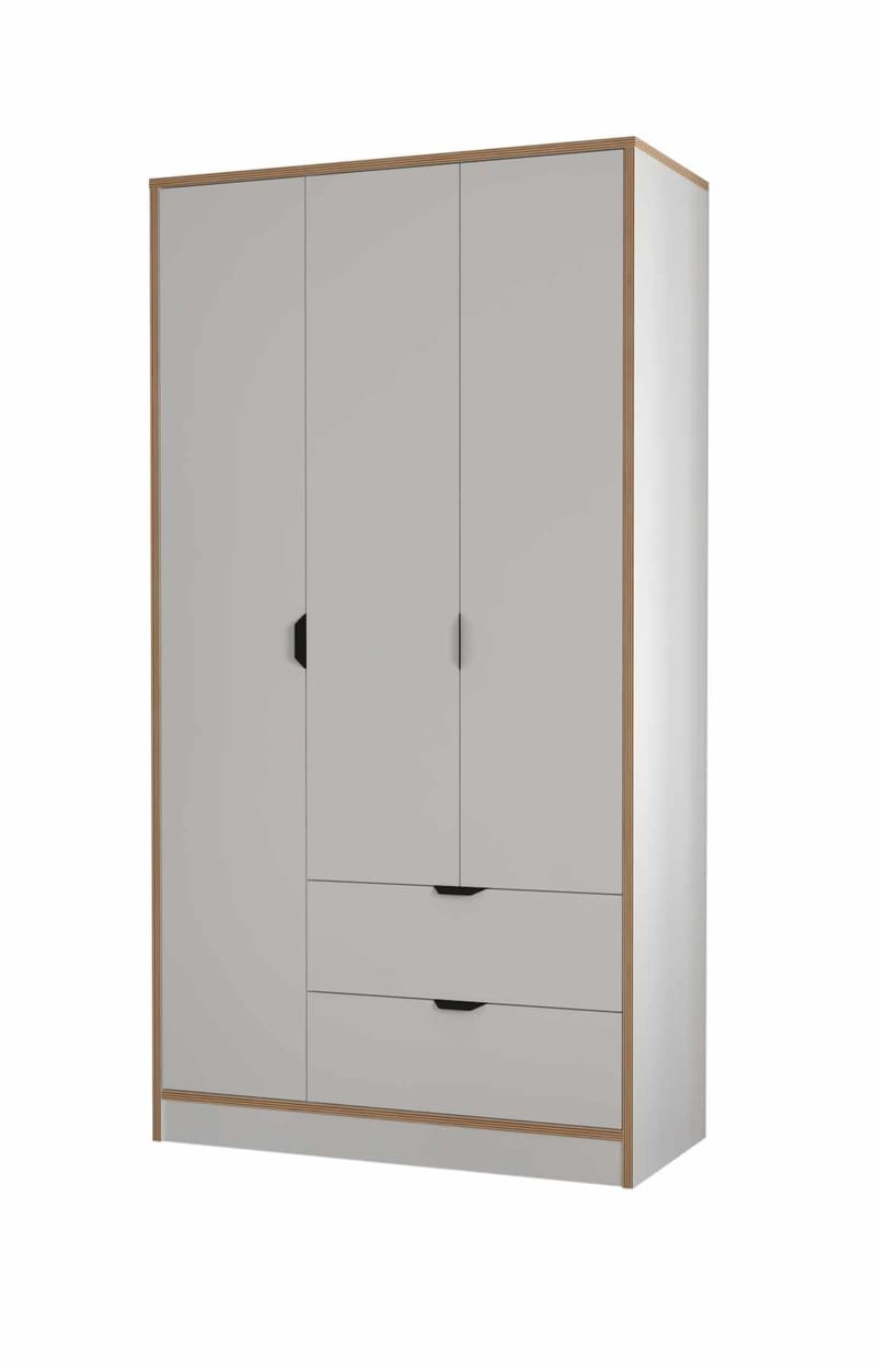 Olyros garderobe 97x182 cm - Hvid - Opbevaring - Tøjopbevaring - Garderobeskabe - Garderobeskab & klædeskab