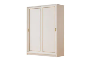 Olyven Garderobe 140x190 cm - Mat Hvid - Opbevaring - Tøjopbevaring - Garderobeskabe