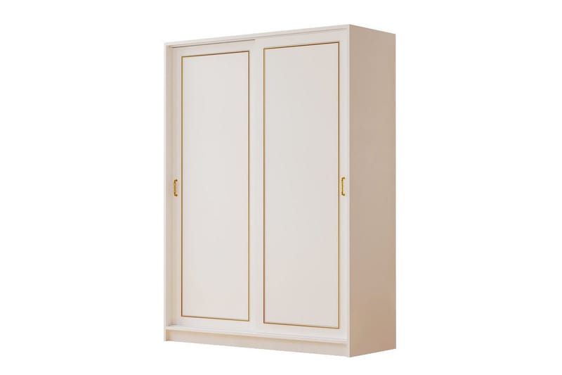 Olyven Garderobe 140x190 cm, Mat Hvid