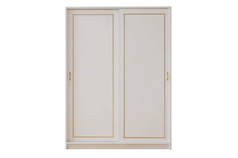 Olyven Garderobe 140x190 cm - Mat Hvid - Opbevaring - Tøjopbevaring - Garderobeskabe