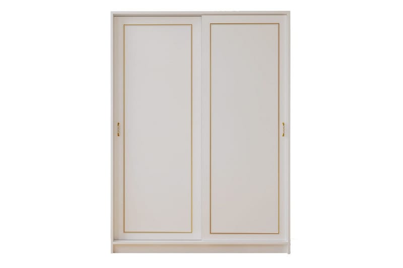 Olyven Garderobe 140x190 cm - Mat Hvid - Opbevaring - Tøjopbevaring - Garderobeskabe