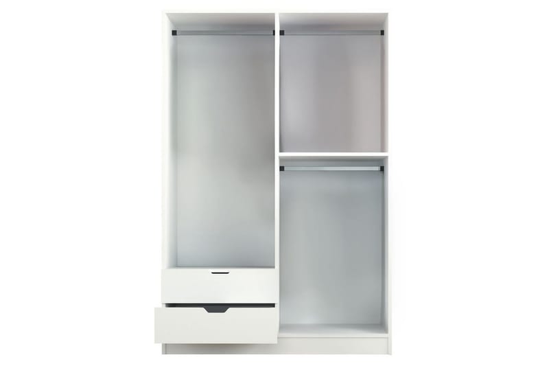 Omrin Garderobe 120x180 cm - Mat Hvid - Opbevaring - Tøjopbevaring - Garderobeskabe