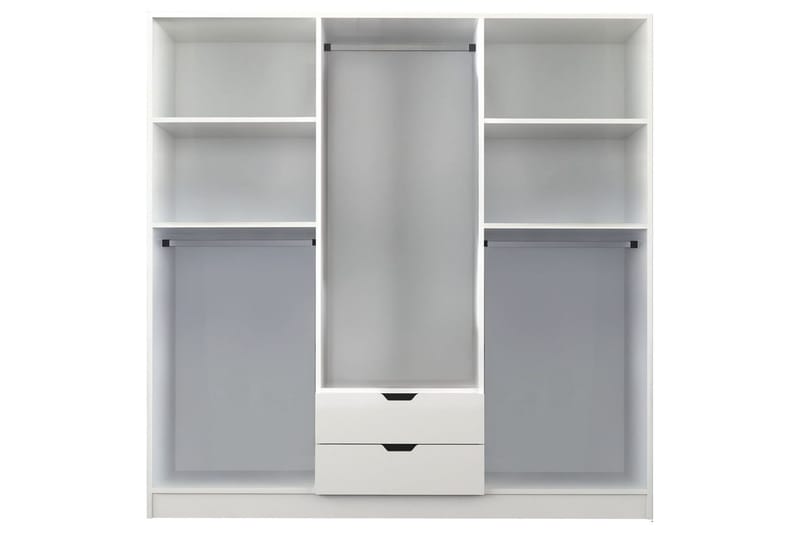 Omrin Garderobe 180x180 cm - Mat Hvid - Opbevaring - Tøjopbevaring - Garderobeskabe