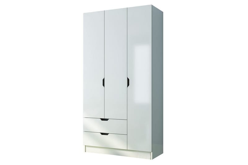 Omrin Garderobe 90x180 cm - Mat Hvid - Opbevaring - Tøjopbevaring - Garderobeskabe