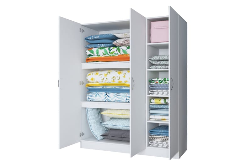 Ostin Garderobe 55x145 cm - Hvid - Opbevaring - Tøjopbevaring - Garderobeskabe