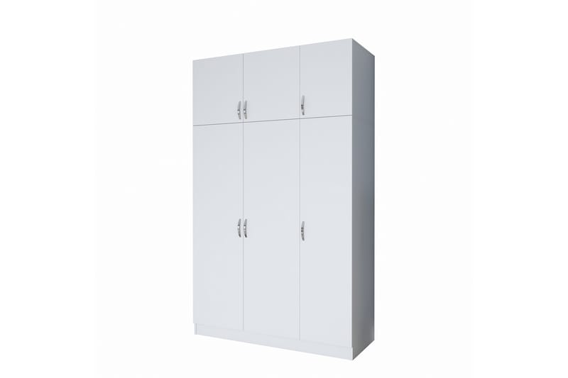Ostin Garderobe 6 Skab 55x145 cm - Hvid - Opbevaring - Tøjopbevaring - Garderobeskabe