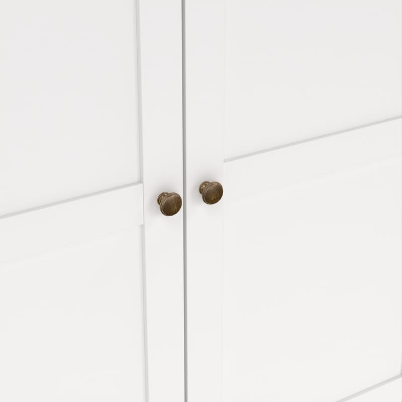 Paris Garderobeskab med 4 døre og 2 skuffer 181x61x201 cm - Opbevaring - Tøjopbevaring - Garderobeskabe - Garderobeskab & klædeskab