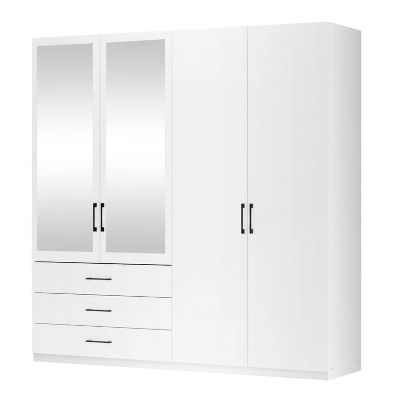 Pekin Garderobeskab med Spejl 215 cm, undefined