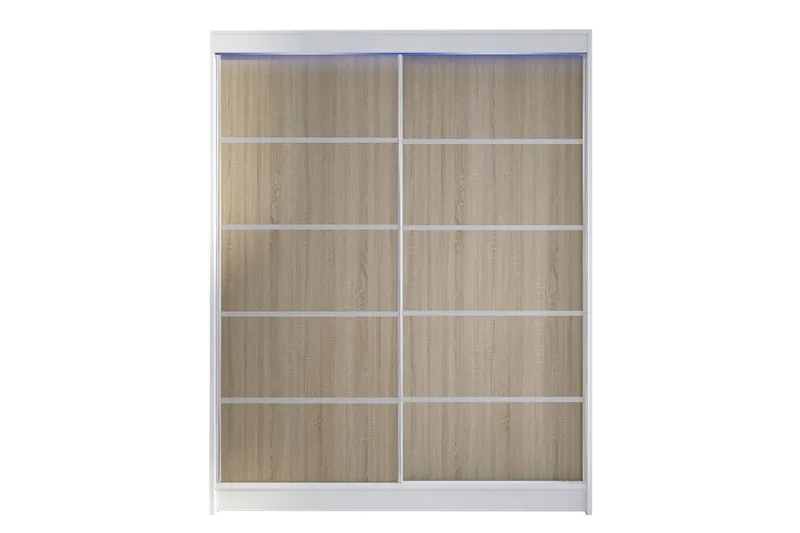 Pickering Garderobe 150x200 cm, Brun/Hvid