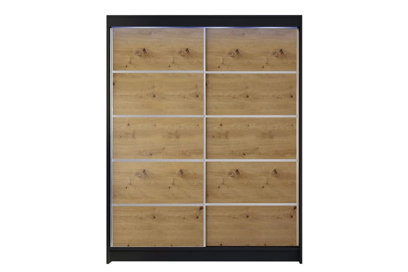 Pickering Garderobe 150x200 cm - Sort/Brun - Opbevaring - Tøjopbevaring - Garderobeskabe