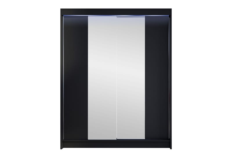 Pickering Garderobe Med Spejl 150x200 cm - Brun - Opbevaring - Tøjopbevaring - Garderobeskabe