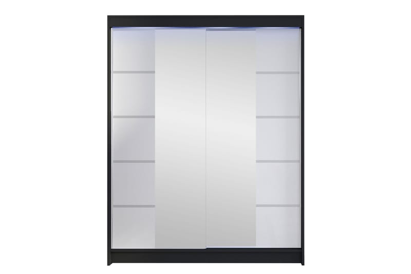Pickering Garderobe Med Spejl 150x200 cm - Brun - Opbevaring - Tøjopbevaring - Garderobeskabe